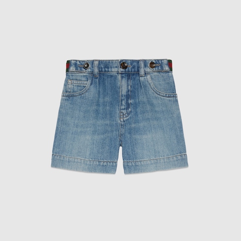 Children's denim bermuda