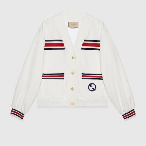 Gucci cardigan white best sale