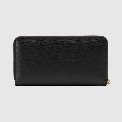 Cartera con cremallera y logo Gucci
