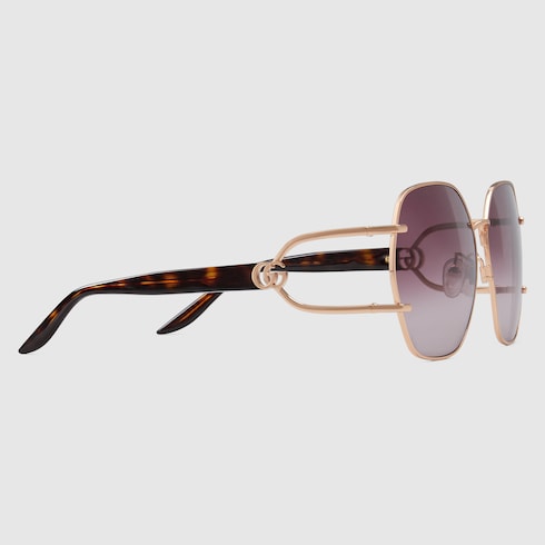 ジオメトリック フレーム サングラス