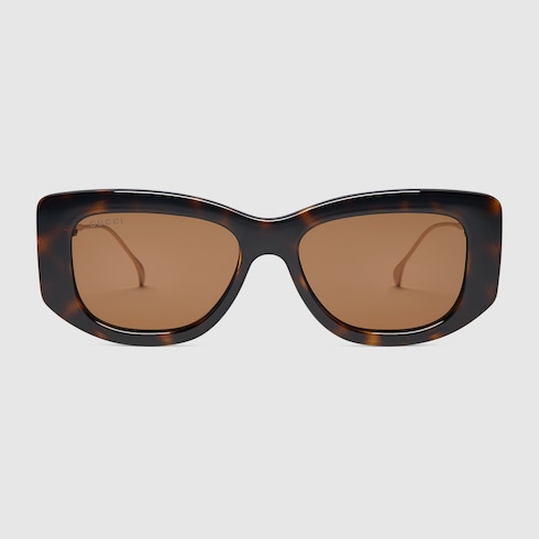 Rectangular frame sunglasses