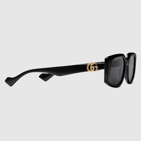 Rectangular-frame sunglases