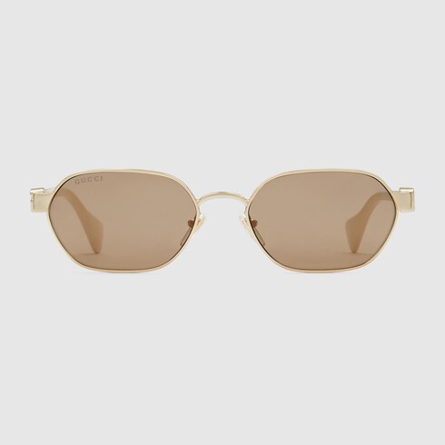 gucci round gold sunglasses