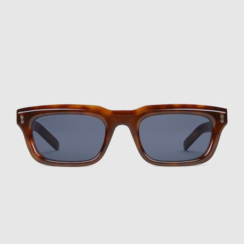 Rectangular frame sunglasses