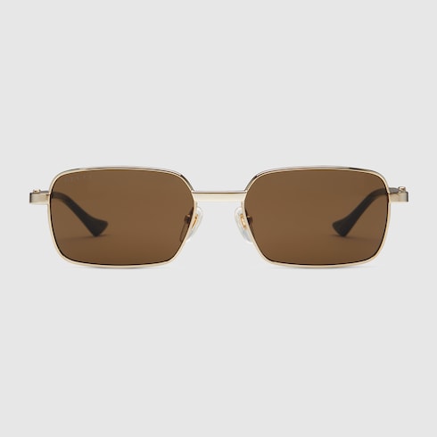 Rectangular-frame sunglasses