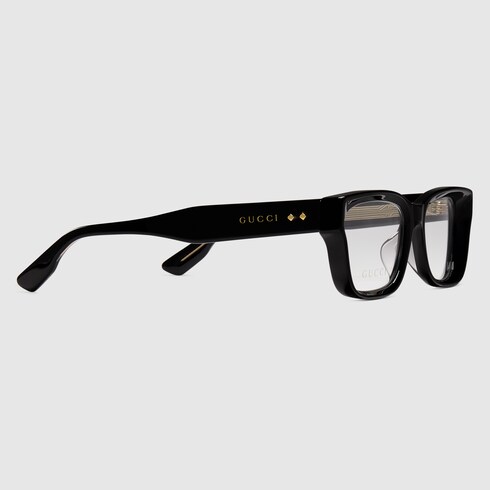 GUCCI 長方形フレムメカネ GG1533OA 001 Gucci Gg1533oa Black Female Rectangle Optical Frames