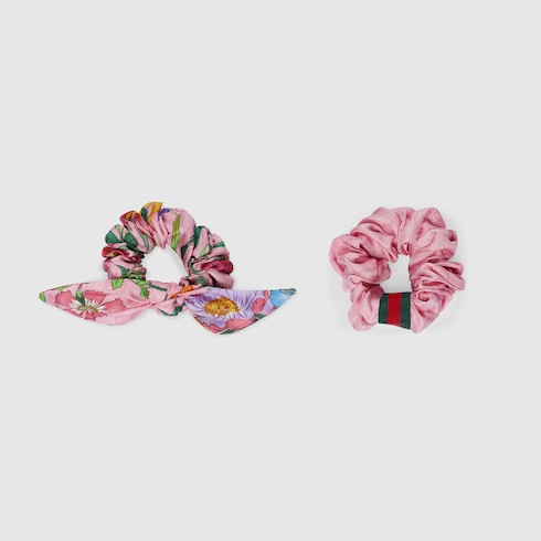 Gucci GG Canvas Silk Scrunchies