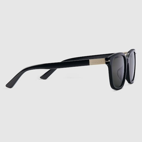 Low nose bridge square sunglasses