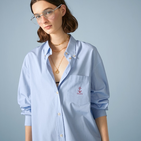 Striped cotton shirt