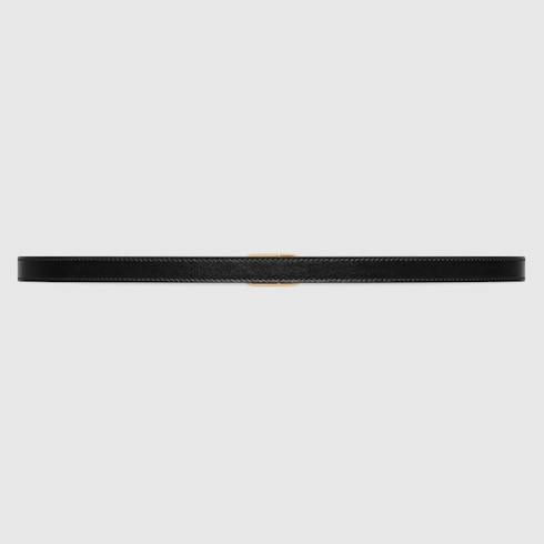 Ceinture fine avec détail GG enlacés rond
