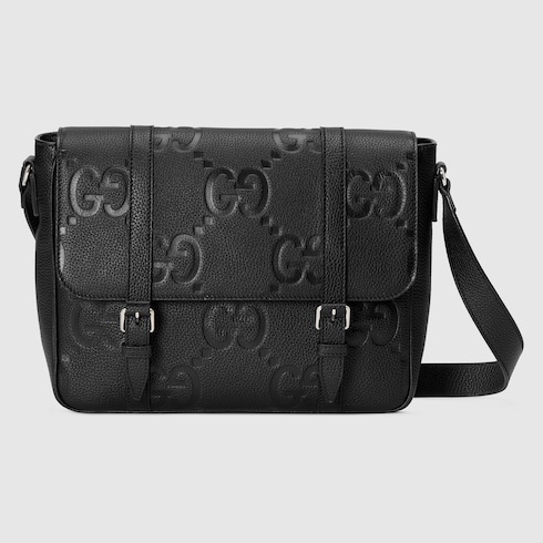 GUCCI Messenger Bag Mens Shoulder GG Monogram Authentic Laptop Work  Guccissima