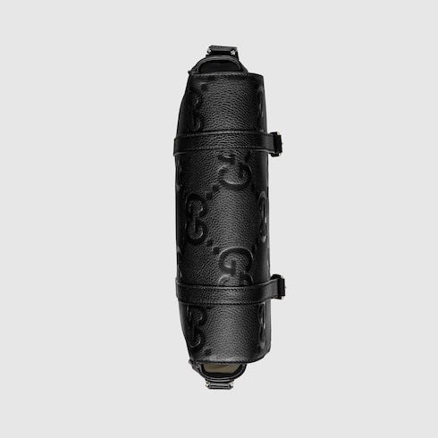Medium messenger bag in black leather | GUCCI® US 