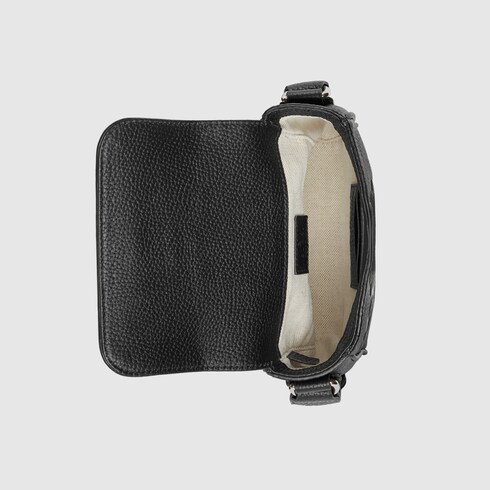 Jumbo GG small belt bag in black leather