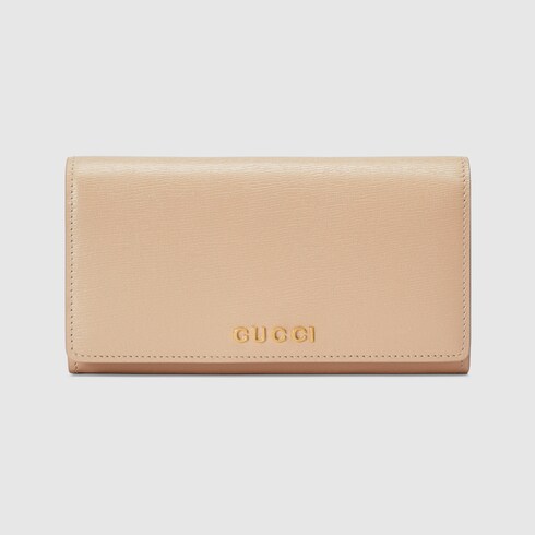Gucci Continental wallet with Gucci script - 7726380OP0N5701