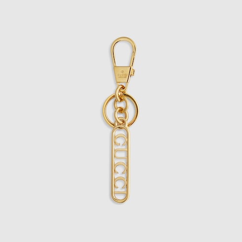 Keychain with Gucci script