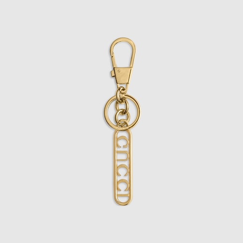Keychain with Gucci script