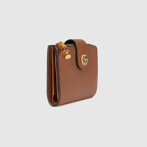 Cartera con bambú y Doble G tamaño mediano