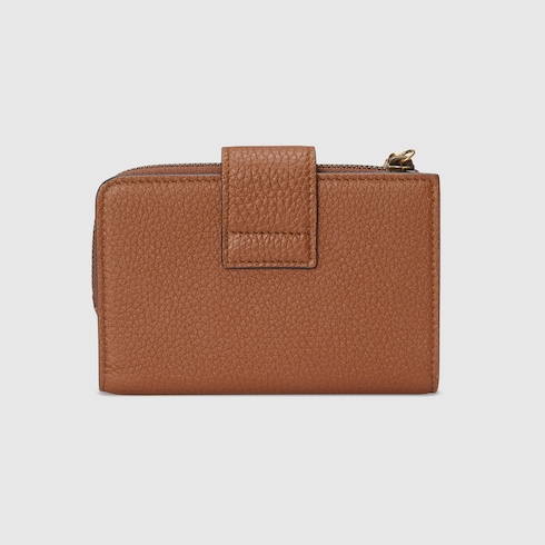 Cartera con bambú y Doble G tamaño mediano