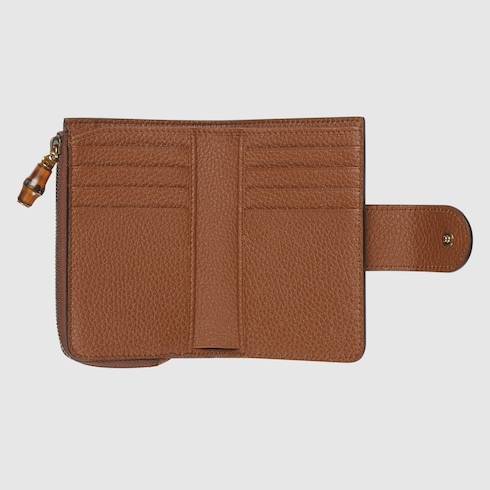 Cartera con bambú y Doble G tamaño mediano