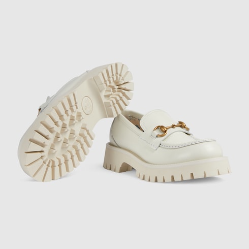 Gucci horsebit sales loafers white