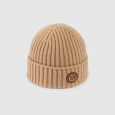 Cappello in lana cashmere con Doppia G