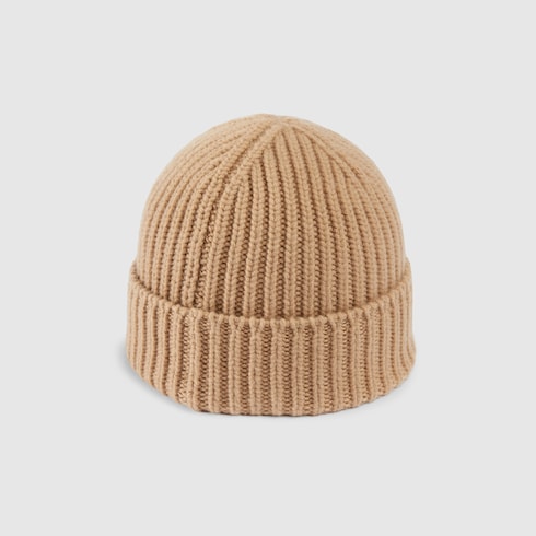 Wool cashmere hat with Double G Detail 4