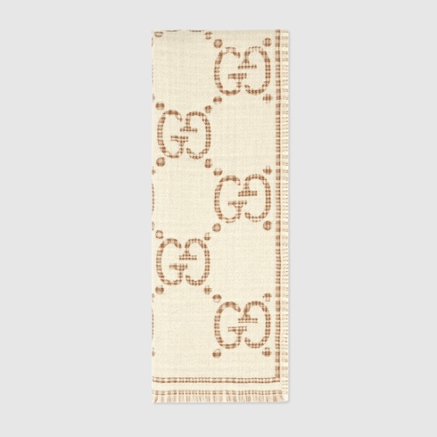 Sciarpa in lana GG jacquard