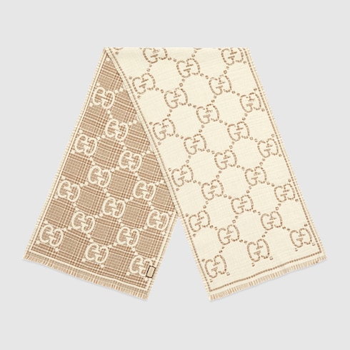 Sciarpa in lana GG jacquard