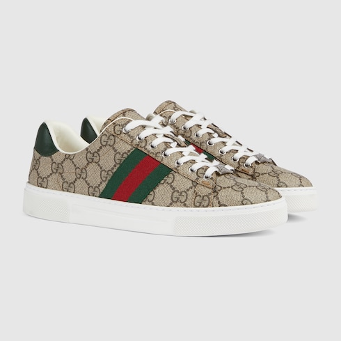 Sneaker Gucci Ace donna con dettaglio Web