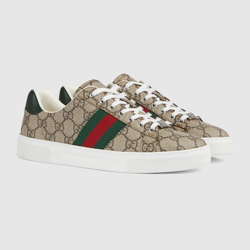 Women's Gucci Ace trainer with Web Detail 2