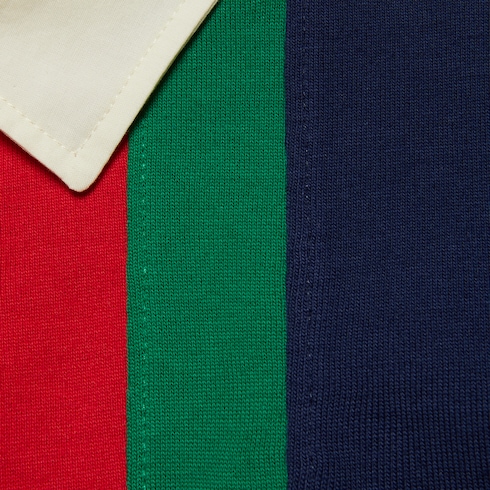 Polo pour enfant en coton avec bande Web