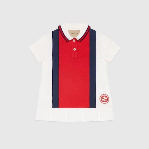 Robe pour bébé en coton avec bande Web