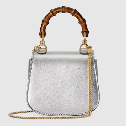 Gucci Bamboo 1947系列超迷你竹节手袋