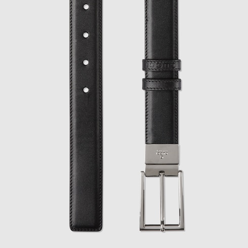 Cinturón reversible con hebilla rectangular