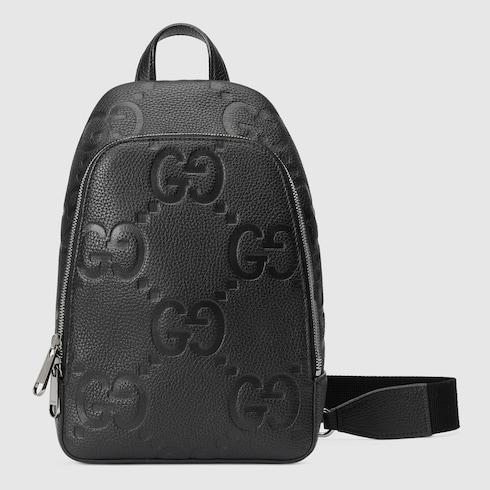 Bolsa cruzada con jumbo GG inpiel negra GUCCI MX