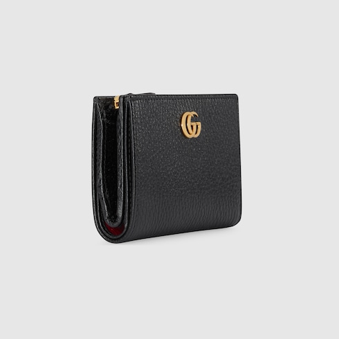 日本限定 ダブルG 二つ折りウォレットブラック レザー | GUCCI® JP