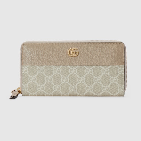 GG Marmont bi-colour zip around wallet