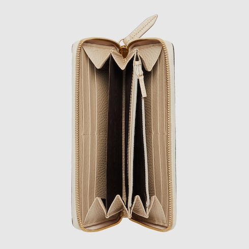 GG Marmont bi-colour zip around wallet