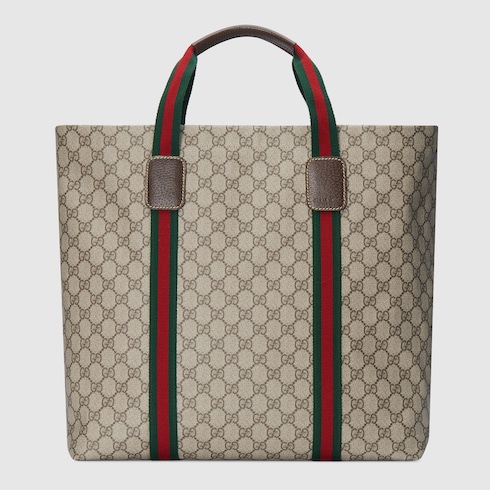 Large tote bag with Web detail