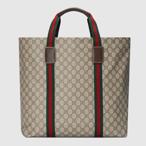 Large tote bag with Web detail