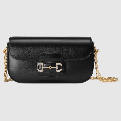 Gucci Horsebit 1955系列水晶小号肩背包
