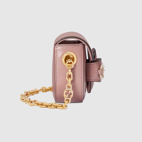 Gucci Horsebit 1955 mini belt bag in Pink Leather GUCCI SI