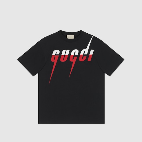 T-shirt with Gucci Blade print