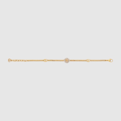 Bracelet GG Marmont avec fleur et Double G