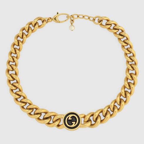 gucci men's necklace gold
