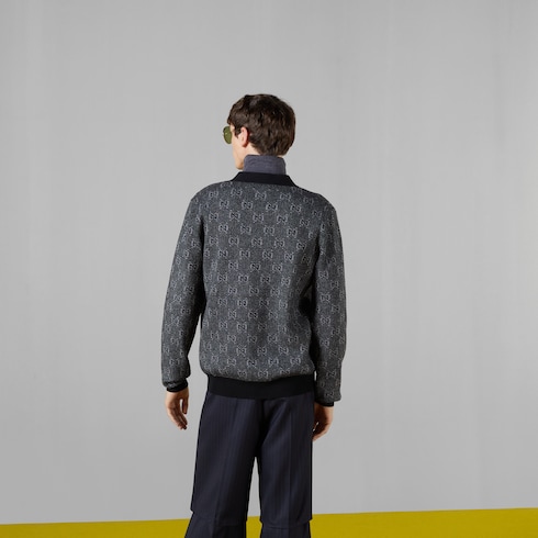 Cardigan aus GG Wolljacquard
