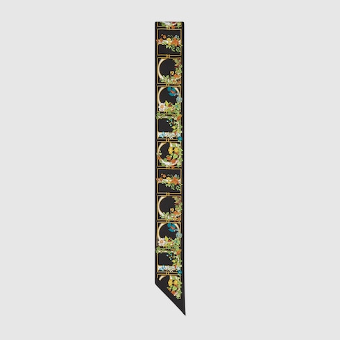 新品未使用★GUCCI・シルク ボタニカル柄 トラベルセット(定価 約14万円) GUCCI シルクネクタイ 545078 4E002 GGロゴ ハチ (GUCCI
