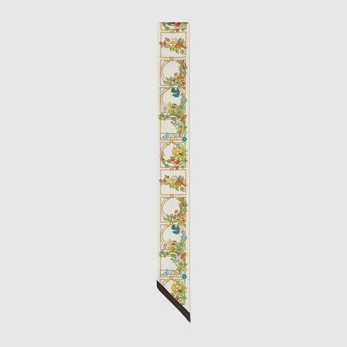 Printed silk ribbon