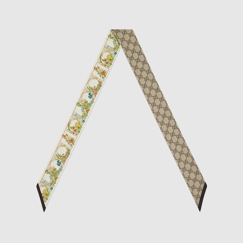 Printed silk ribbon