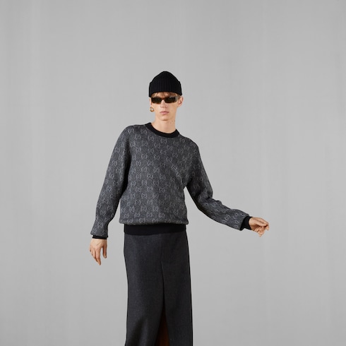 GG wool jacquard sweater 